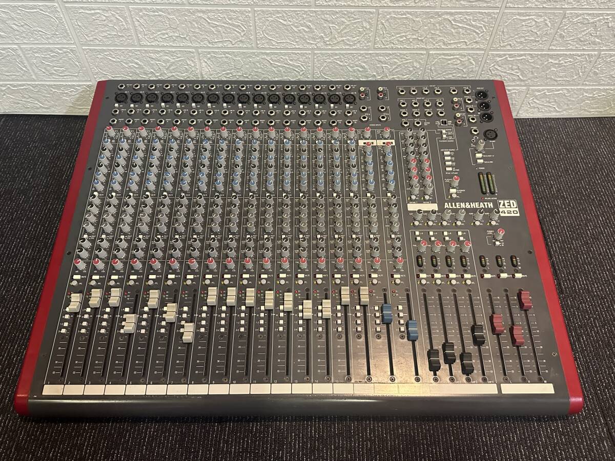 S4101 ALLEN&HEATH アレン&ヒース ZED-420 アナログミキサー 通電のみ確認済み 現状品拍卖