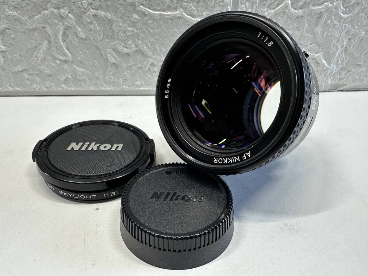 T3201【美品】Canon キャノン AF NIKKOR 85mm F1.8 Fマウント 単焦点レンズ 動作未確認拍卖