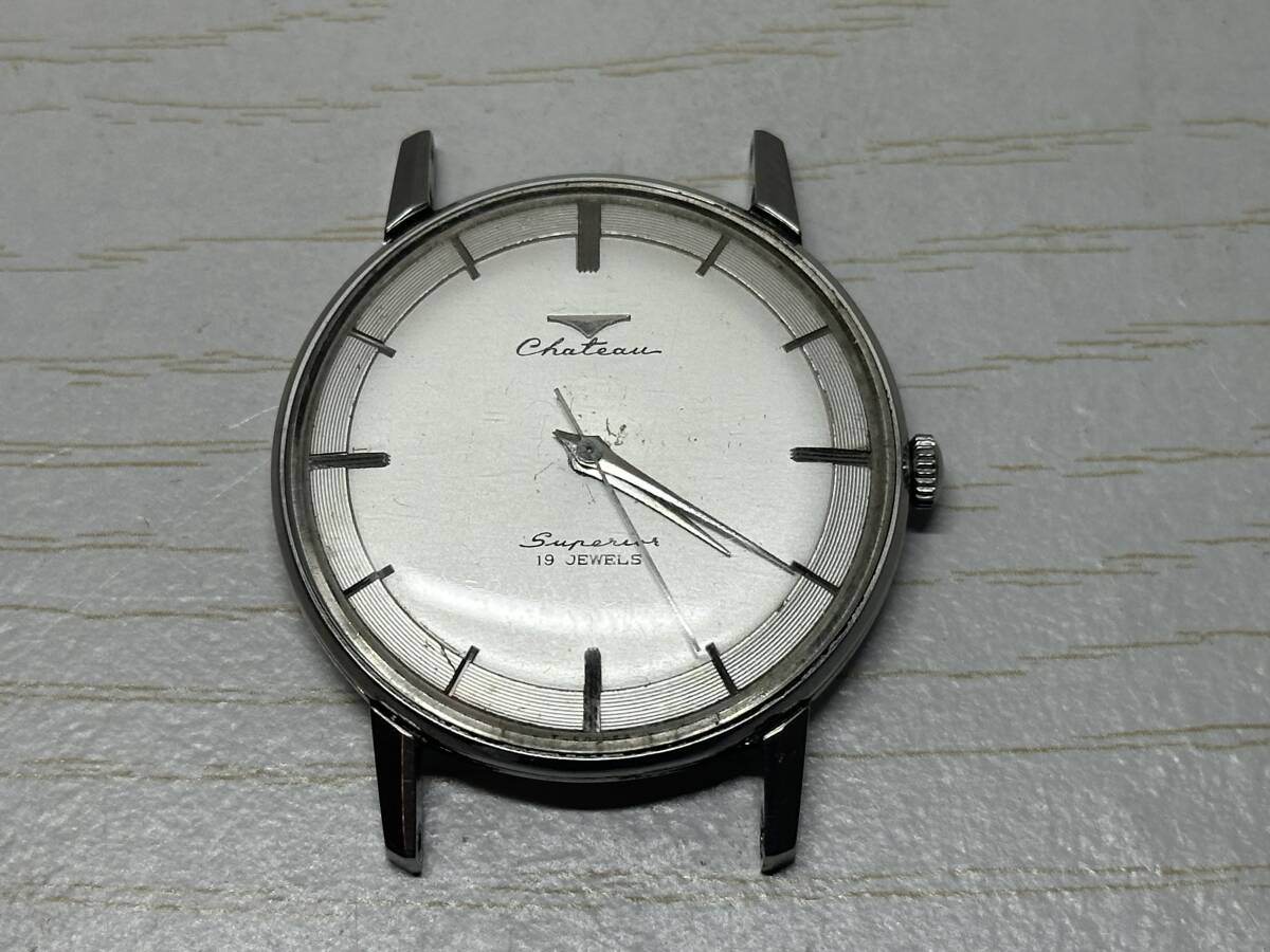 T3201 TAKANO タカノ CHATEAU シャトー Superior スーペリア 19石 手巻き 腕時計 ケースのみ 動作確認済み拍卖