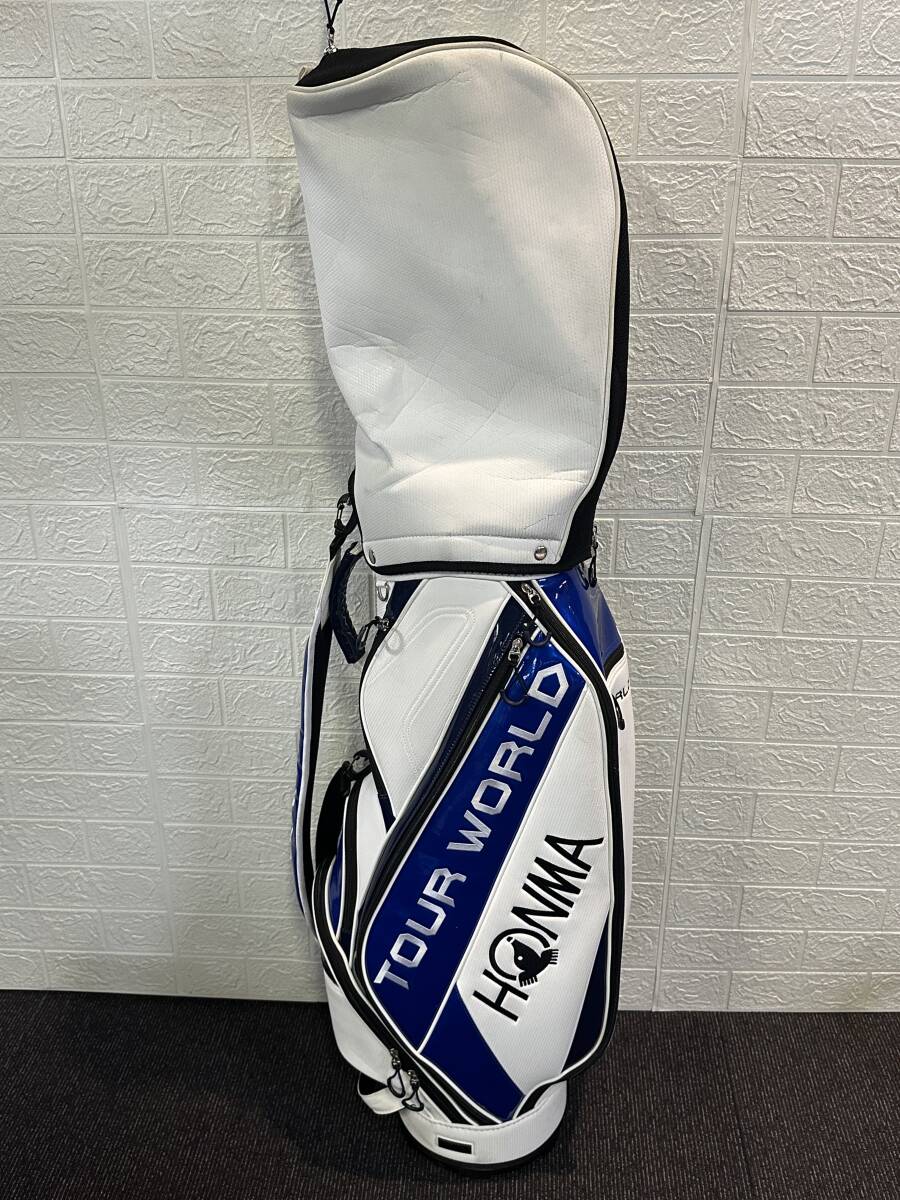 TK0201 HONMA ホンマ TOURWORLD 5分割 高さ約128cm キャディバッグ 現状品拍卖