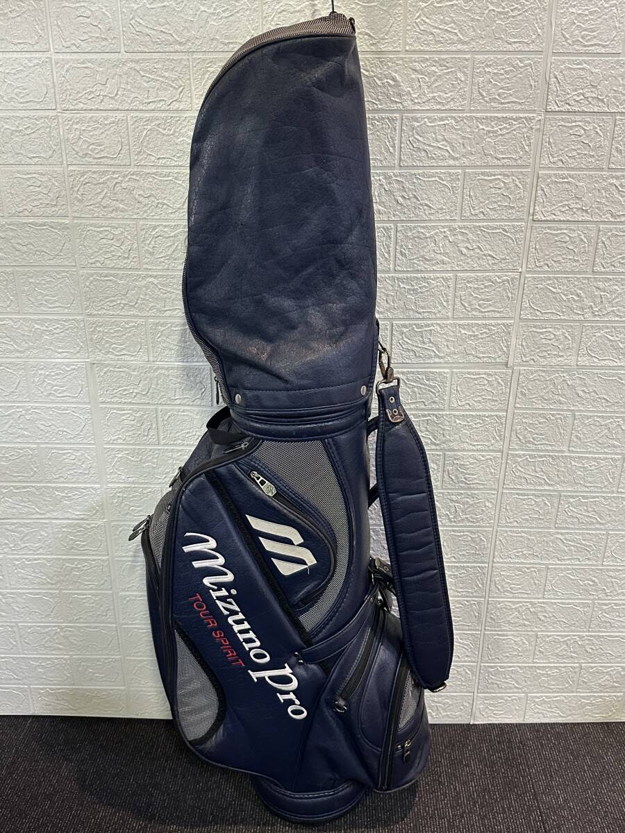 TK0201 MIZUNO PRO ミズノプロ TOUR SPIRIT ツアースピリット 高さ約126cm キャディバッグ 現状品拍卖