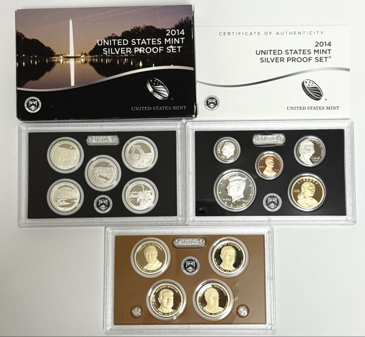 アメリカ シルバー プルーフセット 2014 UNITED STATES MINT SILVER PROOF SET ミントセット コインセット拍卖