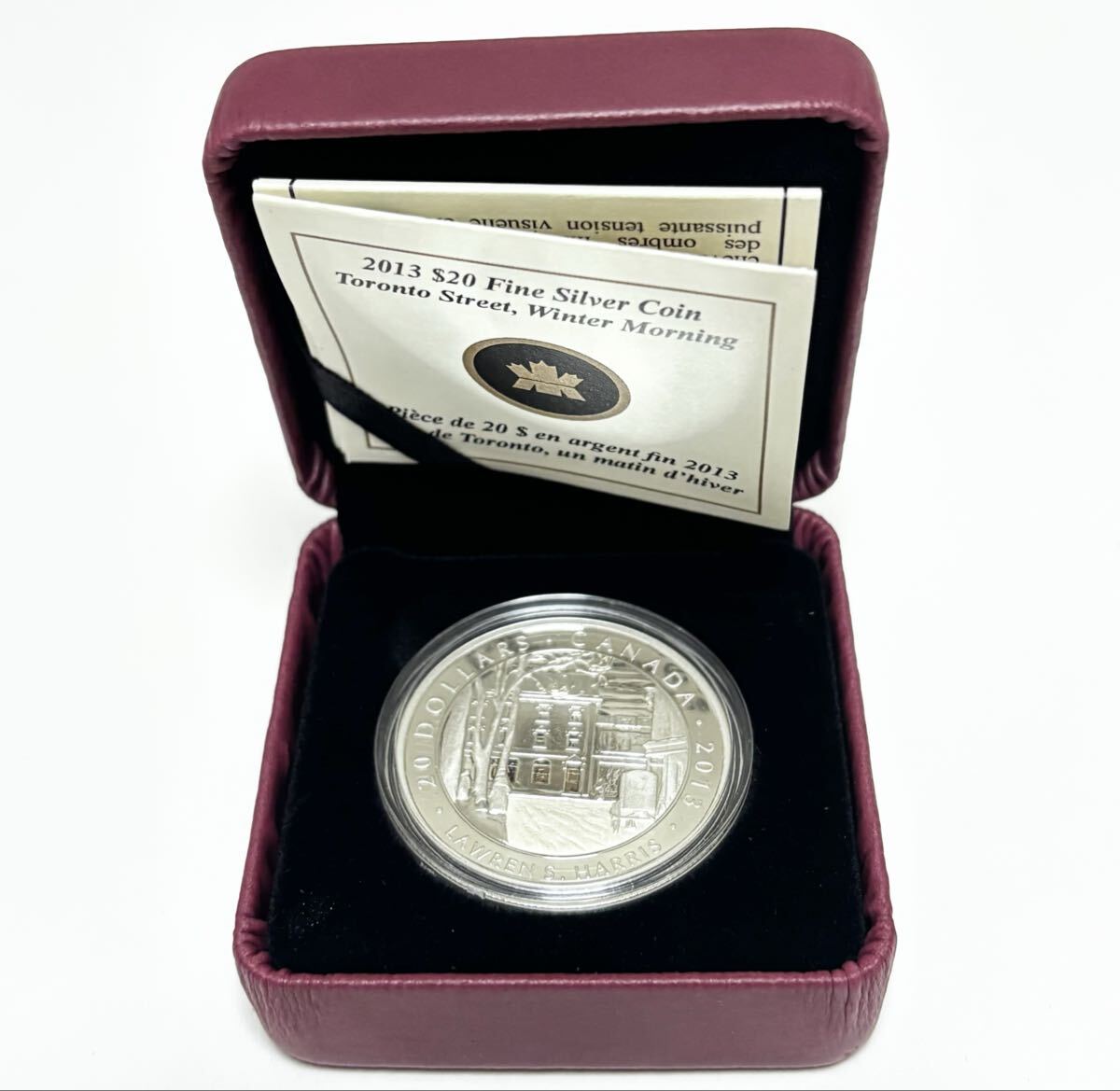 2013 20ドル 銀貨 ローレン・S・ハリス Fine Silver Coin Lawren S. Harris Toronto Street Winter Morning シルバー コイン拍卖