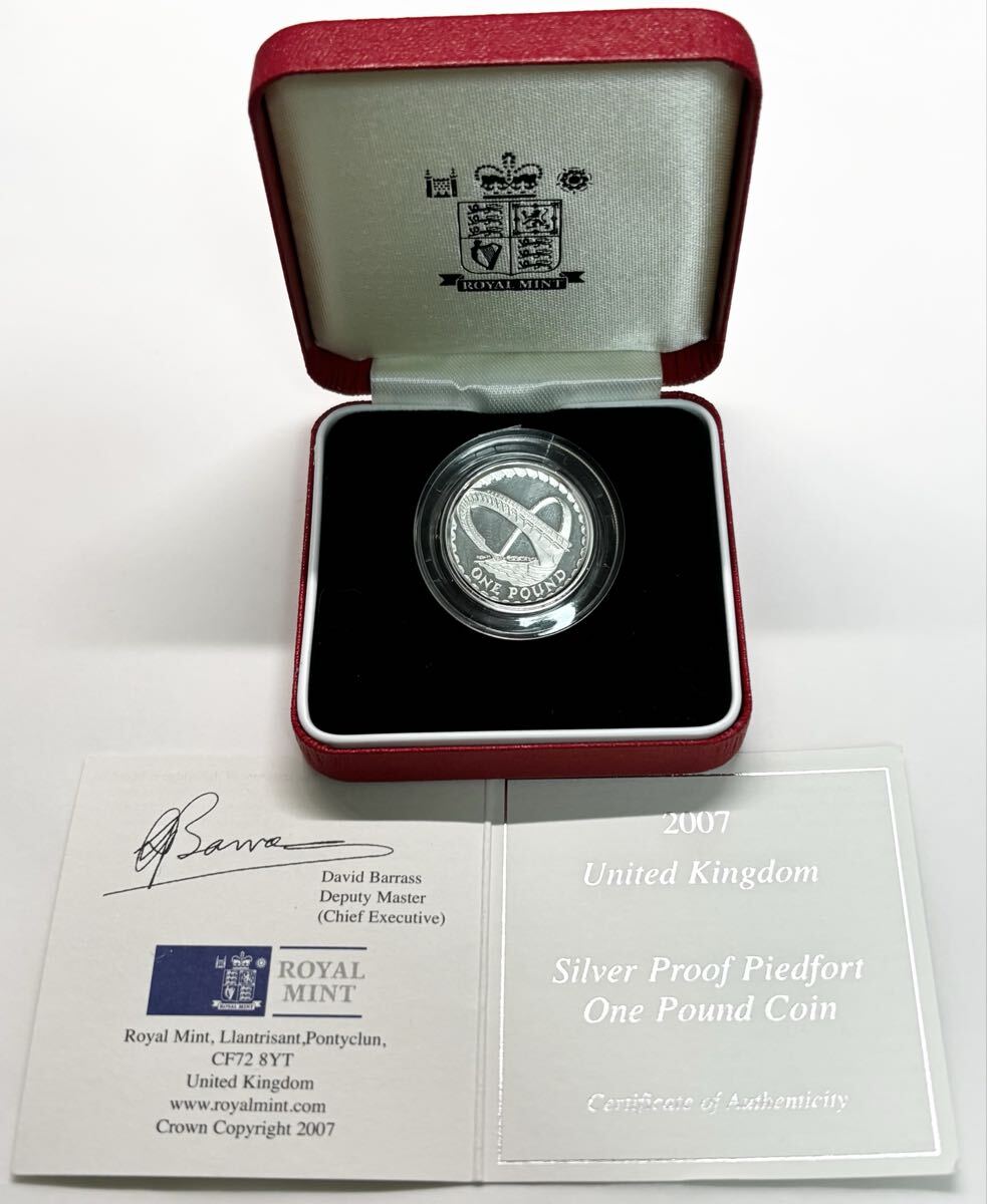 2007 イギリス ゲーツヘッド ミレニアムブリッジ 1ポンド 銀貨 Gateshead Millennium Bridge Silver Proof Coin プルーフコイン拍卖