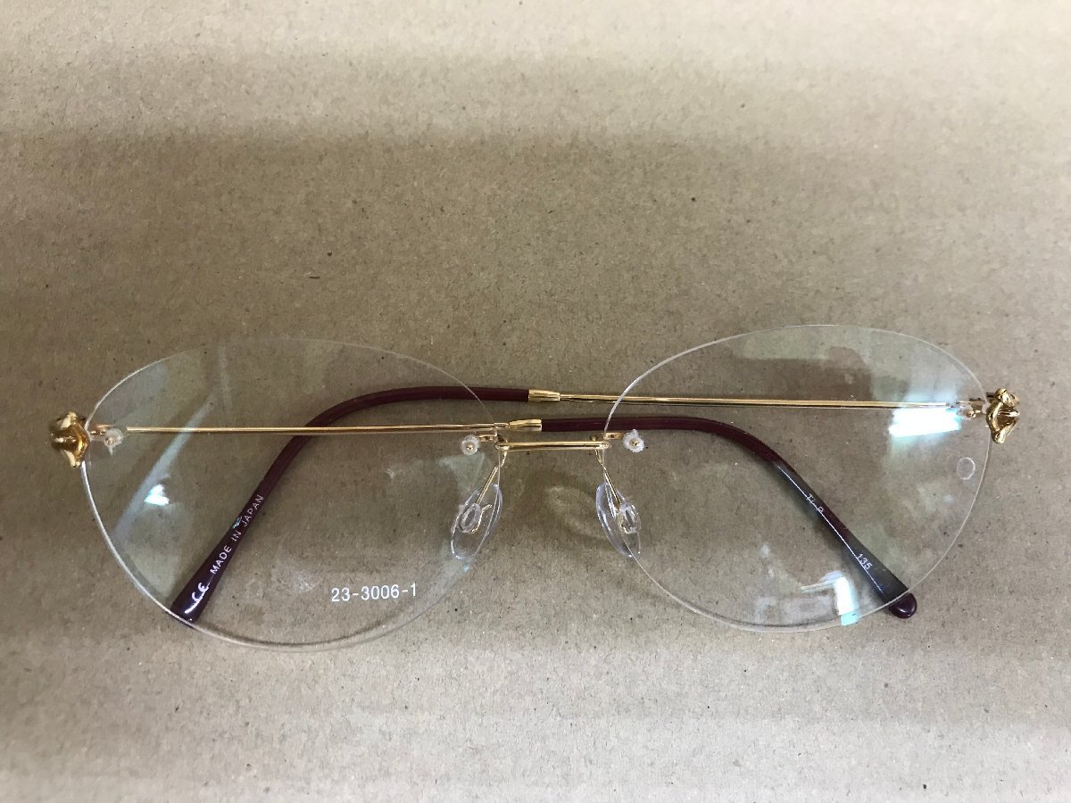 メガネ フレーム 山陽モンオプティカル キン・ベッコウ 56 135 23-3006 01 定価121,000 定形外 送料無料 c201拍卖