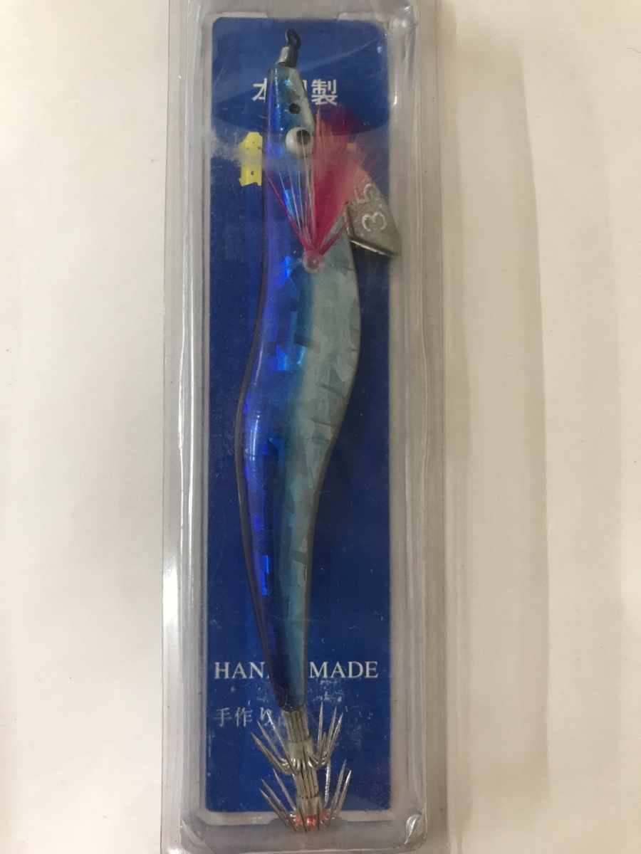 本桐製 餌木 MK オーロラエギ 3.5号 手作り品 ブルー×シルバー系 ハードルアー 海水 1点 送料無料 e-41拍卖