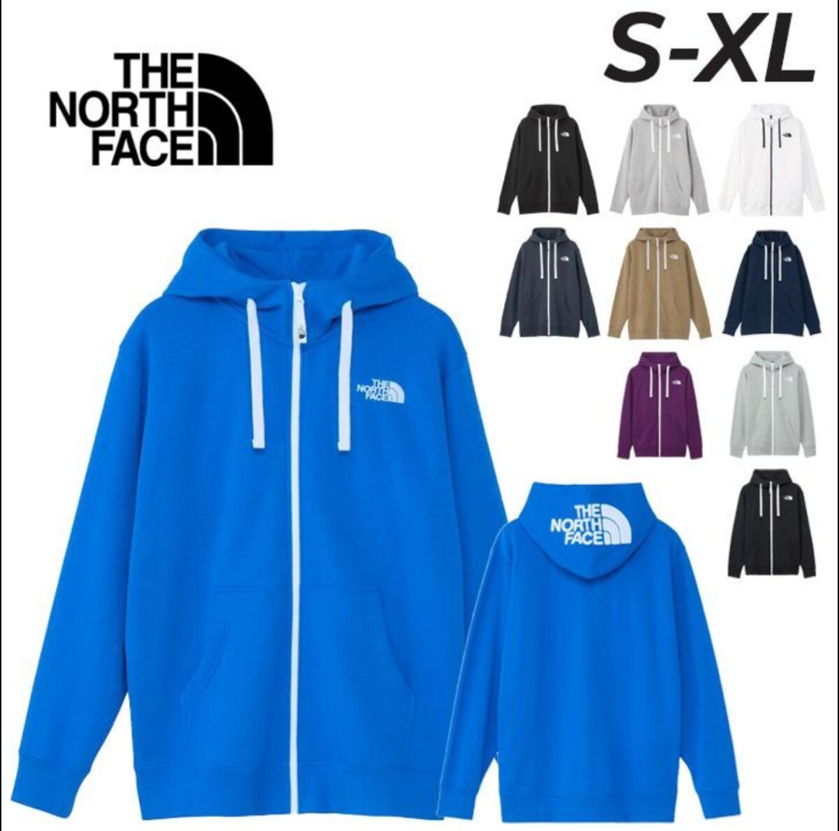 新品 正規 タグ 未使用 ノースフェイス NOTHE FACE リア ビュー フル ジップ フーディ パーカー メンズ スウェット トレーナー NT12340 山 拍卖