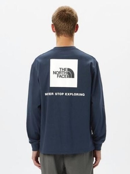 新品 未使用 タグ ノースフェイス NORTH FACE NT32442 Back Square Logo Tee ロング スリーブ バック スクエア ロゴ シャツ ロンT 長袖拍卖