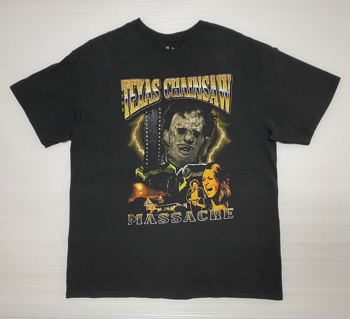 悪魔のいけにえ Tシャツ size: XL レザーフェイス 映画 ムービー テキサス チェーンソー拍卖