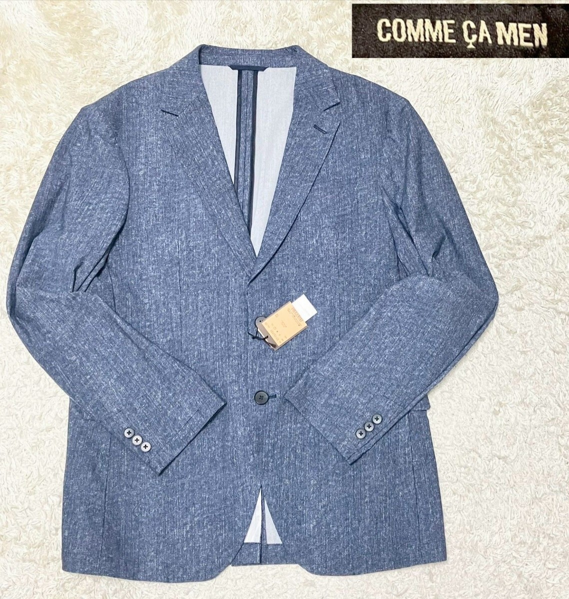 【未使用★】sz:L コムサメン●スーパーストレッチ テーラードジャケット☆イージーケア (18)拍卖