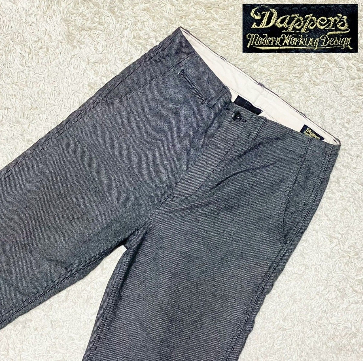 【インディゴストライプ★】W32 Dapper's トラウザーパンツ●ダッパーズ (10)拍卖