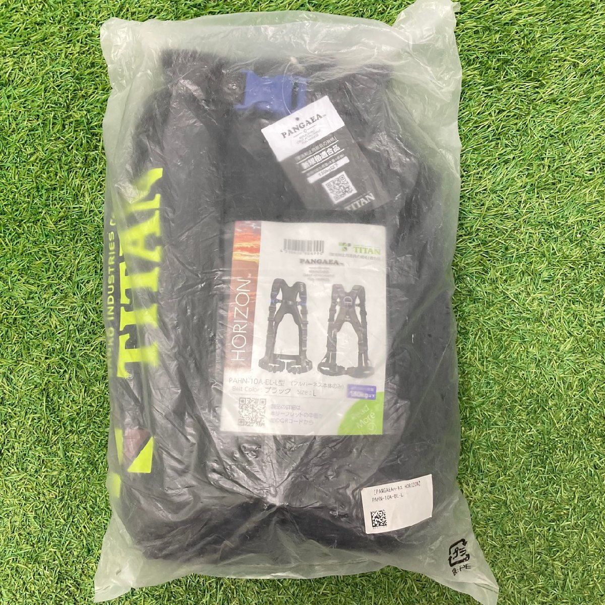 【未使用保管品】『10-760』TITAN フルハーネス本体のみ PAHN-10A-BL-L型 ブラック Lサイズ 墜落制止用器具 PANGAEA 130kg以下拍卖