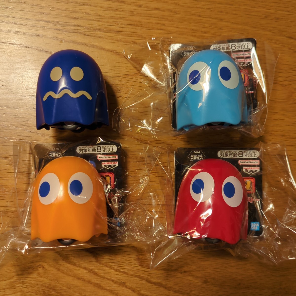 【新品未開封】非売品 パックマン プルバックカー ゴースト 赤色 橙色 水色 イジケモンスター ミニカー ミニフィギュア マスコット拍卖