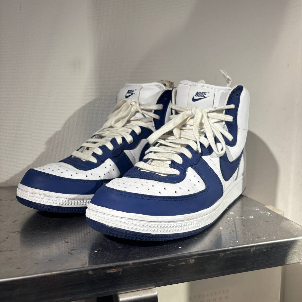 NIKE × COMME des GARCONS HOMME PLUS 23SS TERMINATOR HIGH PK-K105 FD4159-100 White × Blue size:10.5 (28.5cm)【表参道A10】拍卖