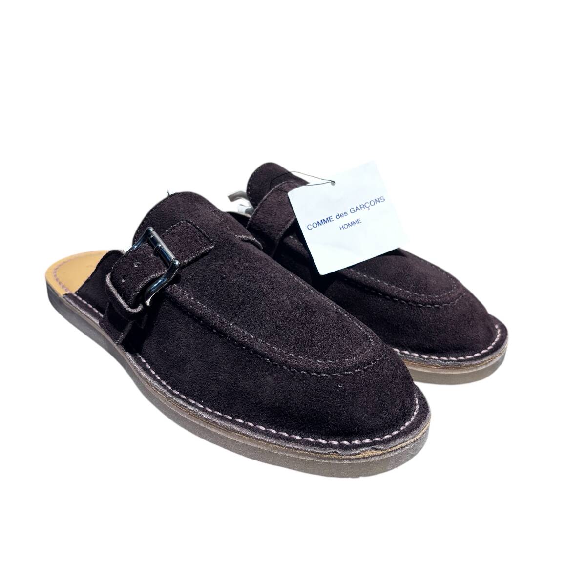 COMME des GARCONS HOMME コムデギャルソンオム SUEDE SANDAL サンダル HK-K106-001-2-2 ブラウン size:26【代官山A10】拍卖