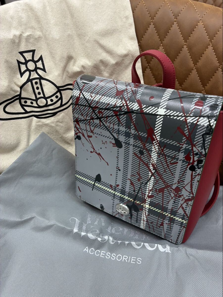 oh/羽 10e171 未使用品 Vivienne Westwood ヴィヴィアンウエストウッド ヴィヴィアン ペイント リュック拍卖