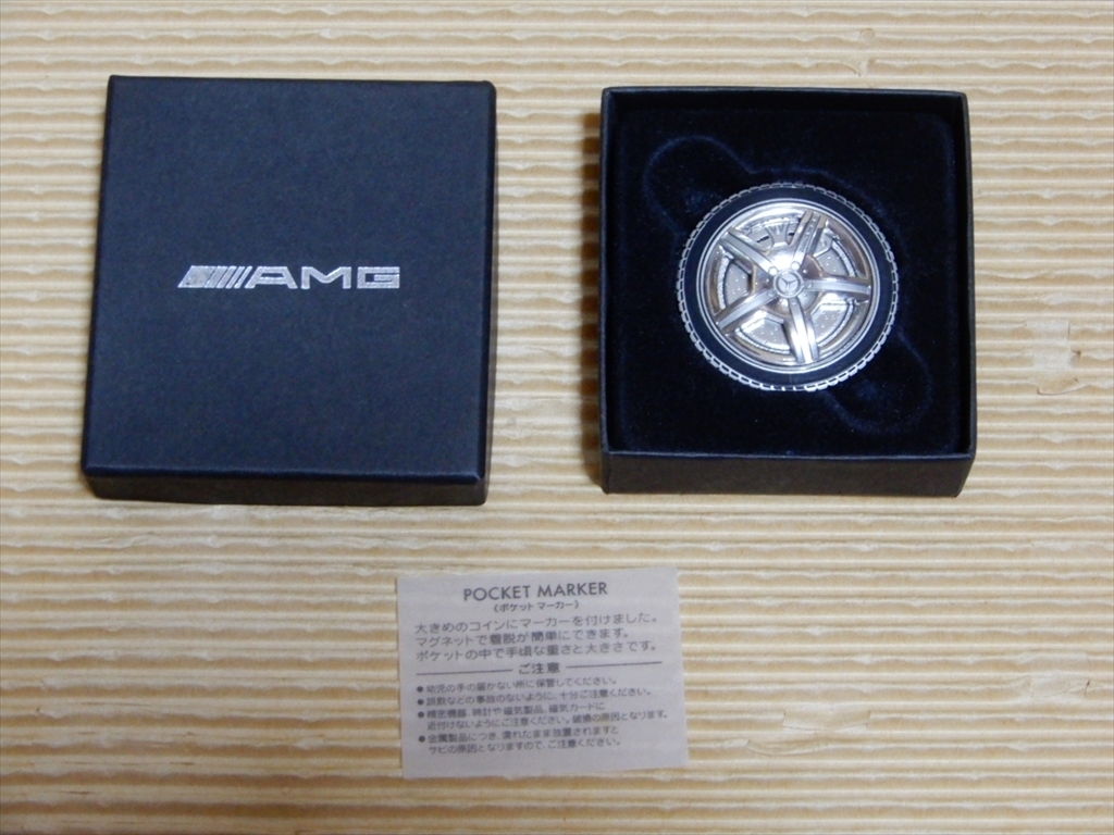 即決!Mercedes ベンツ AMG ホイールデザイン ボールマーカー ポケットマーカー ゴルフ用品 未使用!拍卖