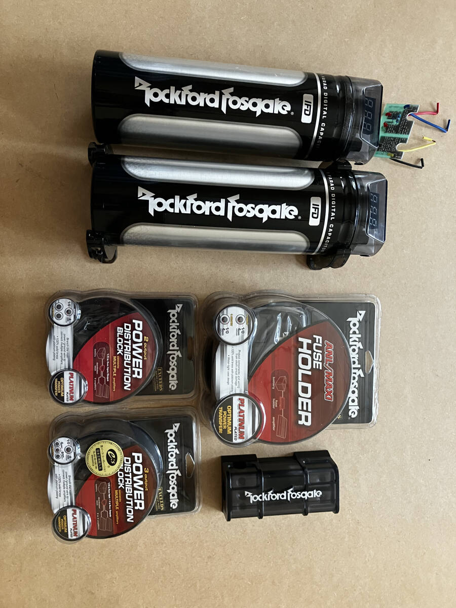 Rockford Fosgate ロックフォード キャパシタRFC1D ヒューズホルダーなど RFD4 RFFANL RFD1拍卖