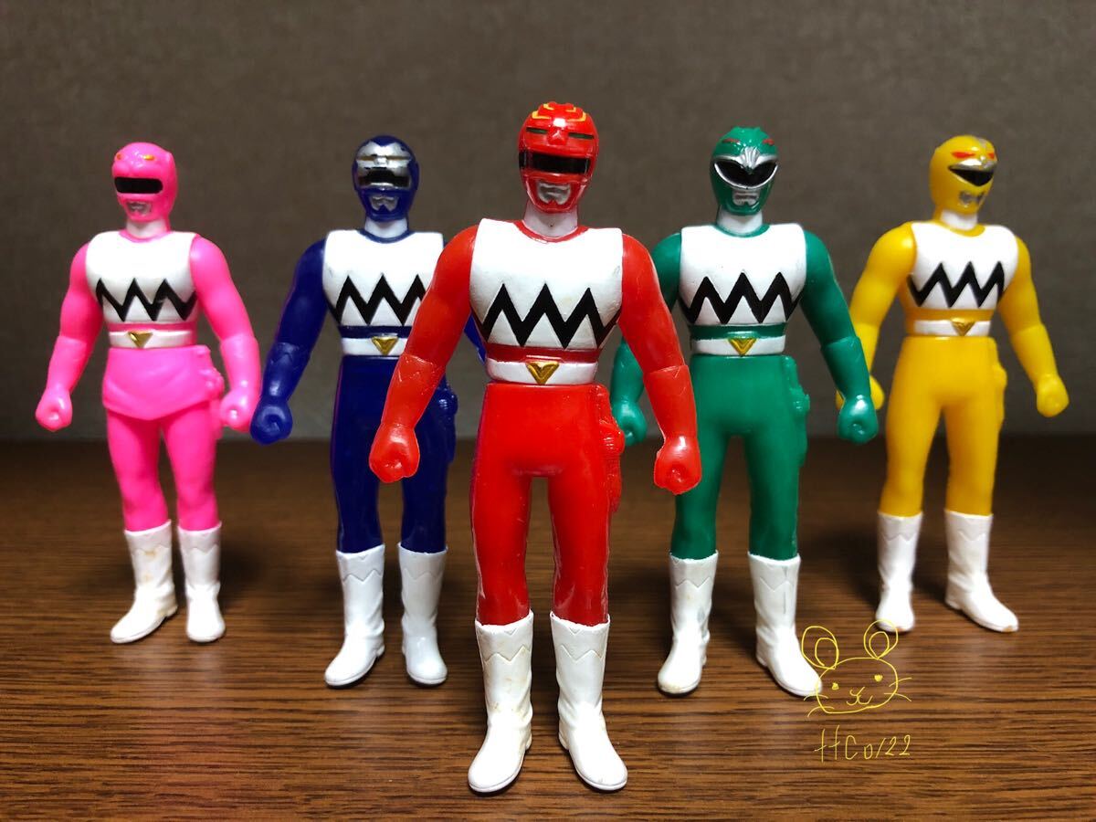 ジャンク品 バンダイ 星獣戦隊ギンガマン ミニソフビフィギュア 5体セット拍卖