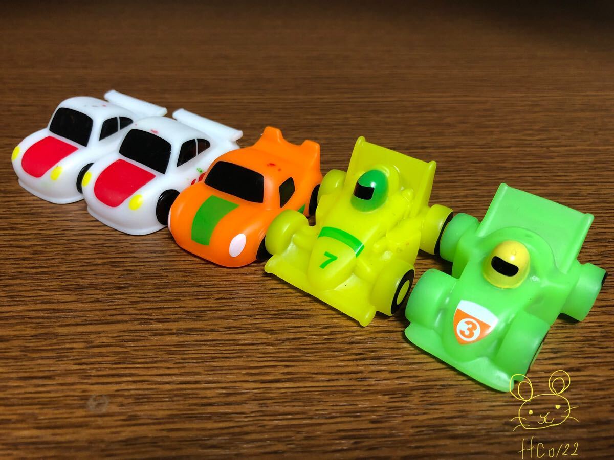 未使用 スポーツカー レーシングカー 自動車 ソフビ 5体セット(ダブり有り)拍卖