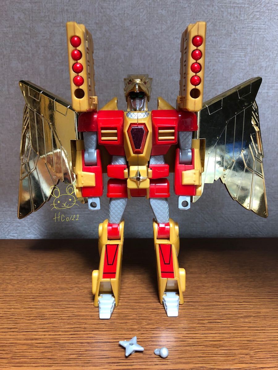 ジャンク品 当時物 タカラ 黄金勇者ゴルドラン 【DX 黄金忍者空影 欠品有り】拍卖