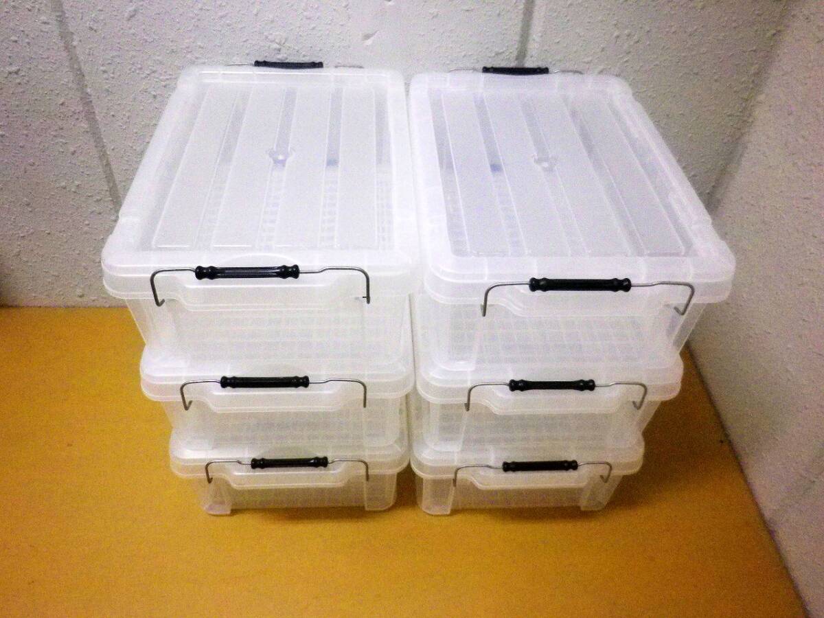 ■アイリスオーヤマ バックルコンテナ BL-13 クリア 6個 ★現行型★拍卖