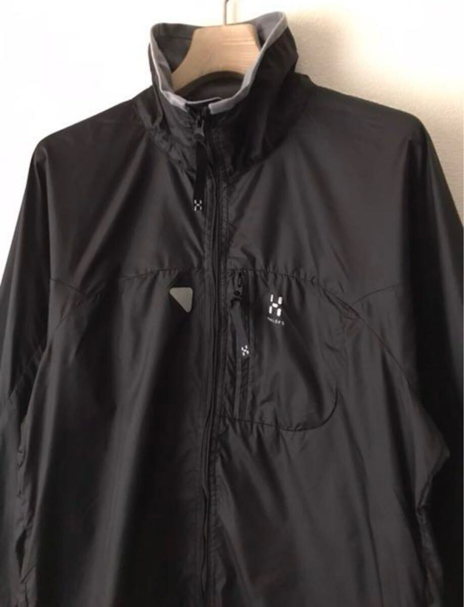 【未使用】希少!HAGLOFS ソフトシェルジャケット ブラック アウトドア ウインドブレーカー HAGLOFS 黒拍卖