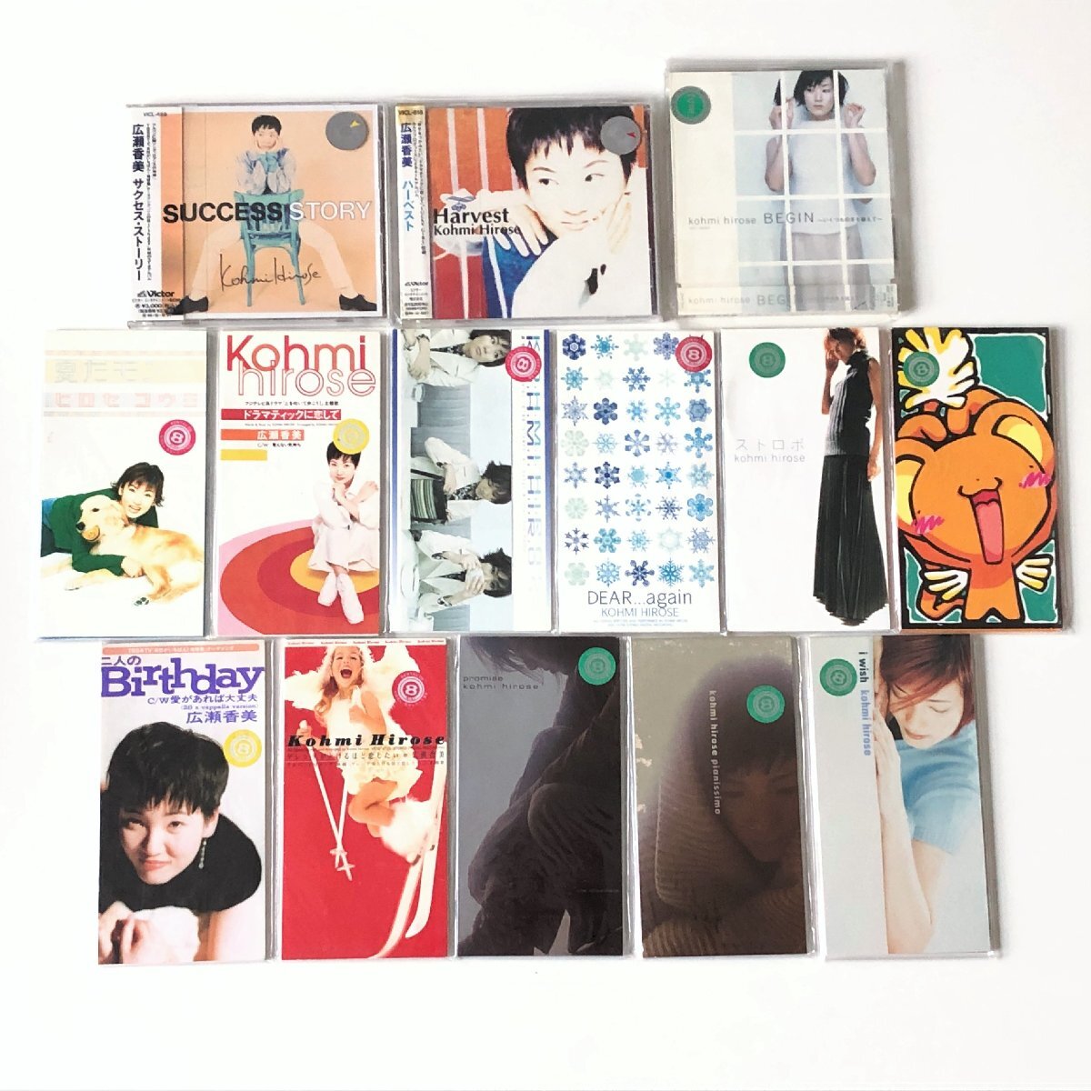 ●一円スタート●広瀬香美 CD 全14枚セット まとめ売り/am-Z-114-4695-.4/サクセス・ストーリー/BEGIN/i wish/二人のBirthday/夏拍卖