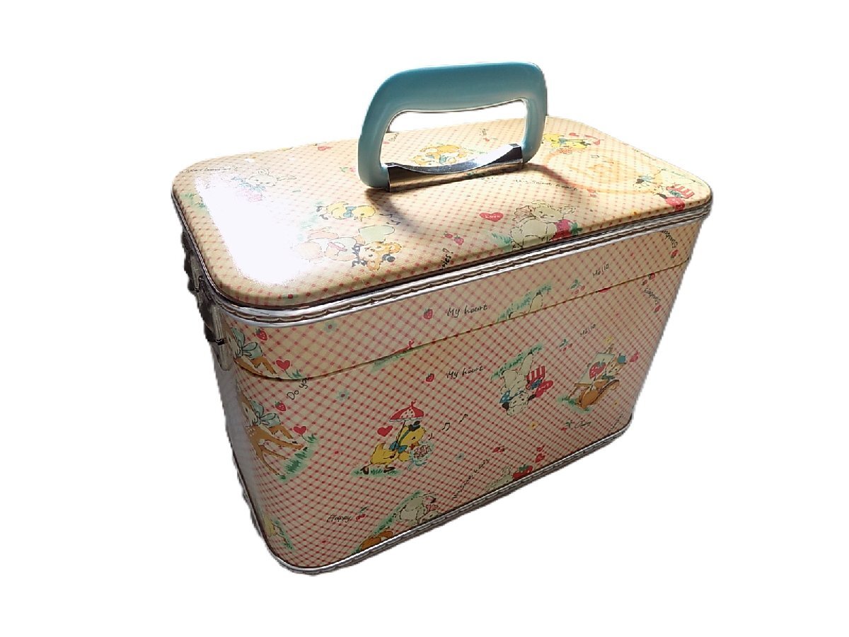 ●一円スタート●ファンタジー ミラー付きコスメボックス/mo-K-71-5953/安い/保管/メイク箱/可愛い/お洒落/鏡/ミラー付き/身だしなみ拍卖