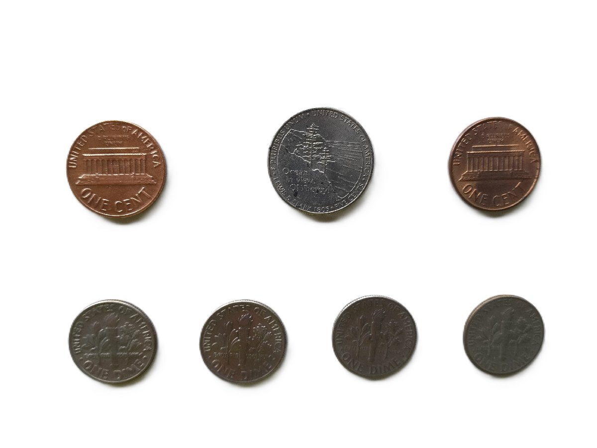 ●USドル 硬貨 7点まとめ売り/mo-K-73-6053/安い/通貨/お金/47セント/貨幣/銭/硬貨/コレクション/集める/コイン/アメリカ/米国/英語拍卖