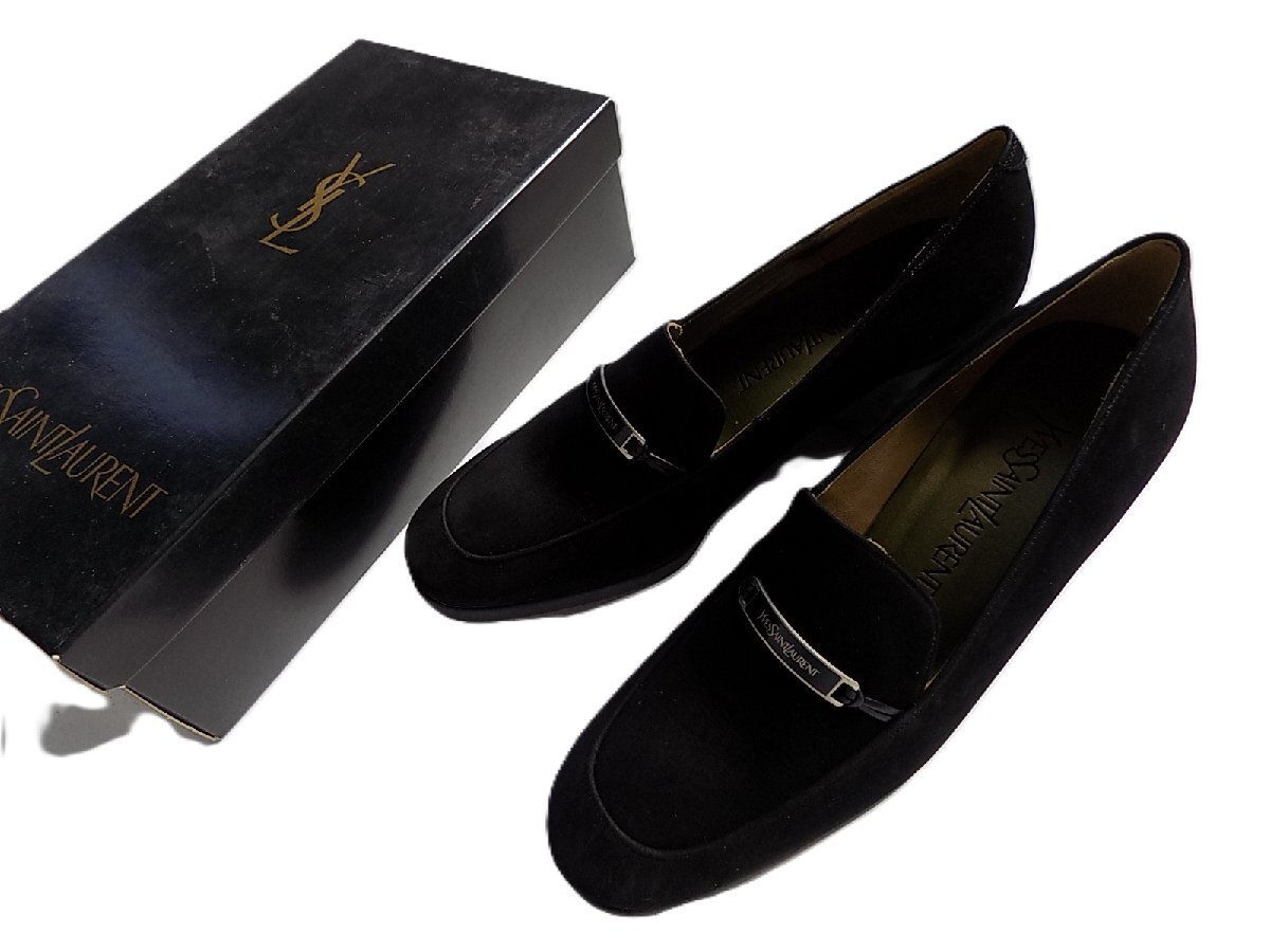 ●【新品箱付き】YVES SAINT LAURENT イヴサンローラン スウェードパンプス/mo-A-215-6143-1.4/正規品/本物/フランス/ラグジュアリー拍卖