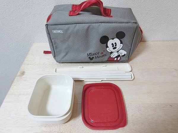 ●●一円スタート●ミニー&ミッキーマウス 弁当箱セット/ad-K-54-5372-.15/ディズニー/Disney/人気/フードジャー/ランチ/ランチボックス拍卖