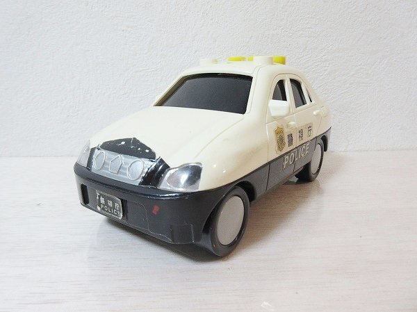●一円スタート●おしゃべりピカピカパトカー/ad-K-41-5031-.15/パトカー/おもちゃ/乗り物/ミニチュア/サイレン音/おしゃべり/はたらく拍卖