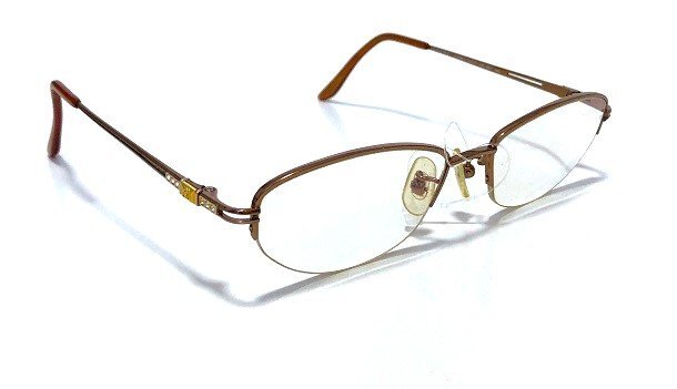 ●【最安値】LOEWE ロエベ シニアグラス レディース/am-A-206-5480-3.5/金属フレーム/チタン/ライトブラウン/PC眼鏡/スマホ眼鏡/高級/本物拍卖