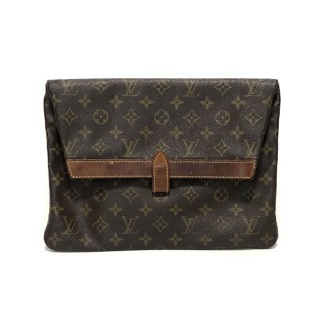 ●【最安値】LOUIS VUITTON ルイヴィトン モノグラム クラッチバッグ ポシェット・プラン/am-A-207-5546-6.15/ヴィンテージ/廃盤品/正規品拍卖