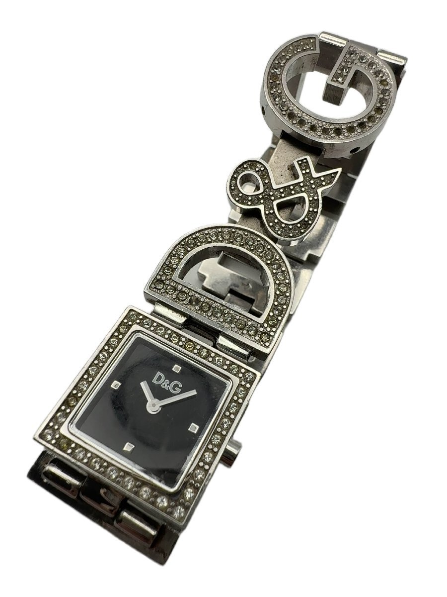 DOLCE & GABBANA ドルチェ&ガッバーナ 腕時計 ブラック シルバー NIGHT&DAY ナイト&デイ ブレスレットタイプ/mi-A-216-6148-5.4/アクセ拍卖