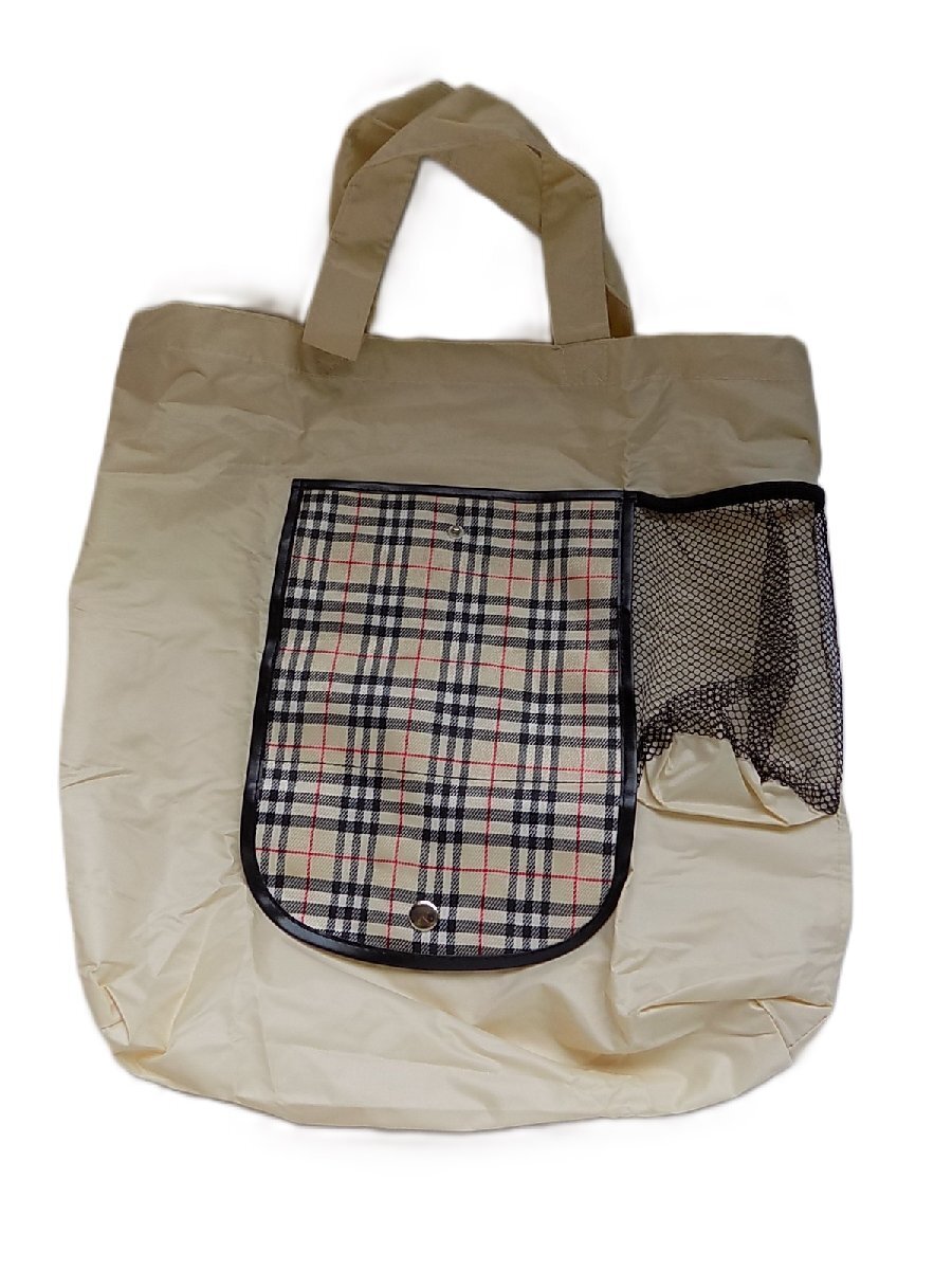●一円スタート●デザインタータンチェック柄エコバッグ/mo-K-73-6020/安い/きれい/お洒落/収納/運搬/大容量/便利/運ぶ/買い物/畳める拍卖