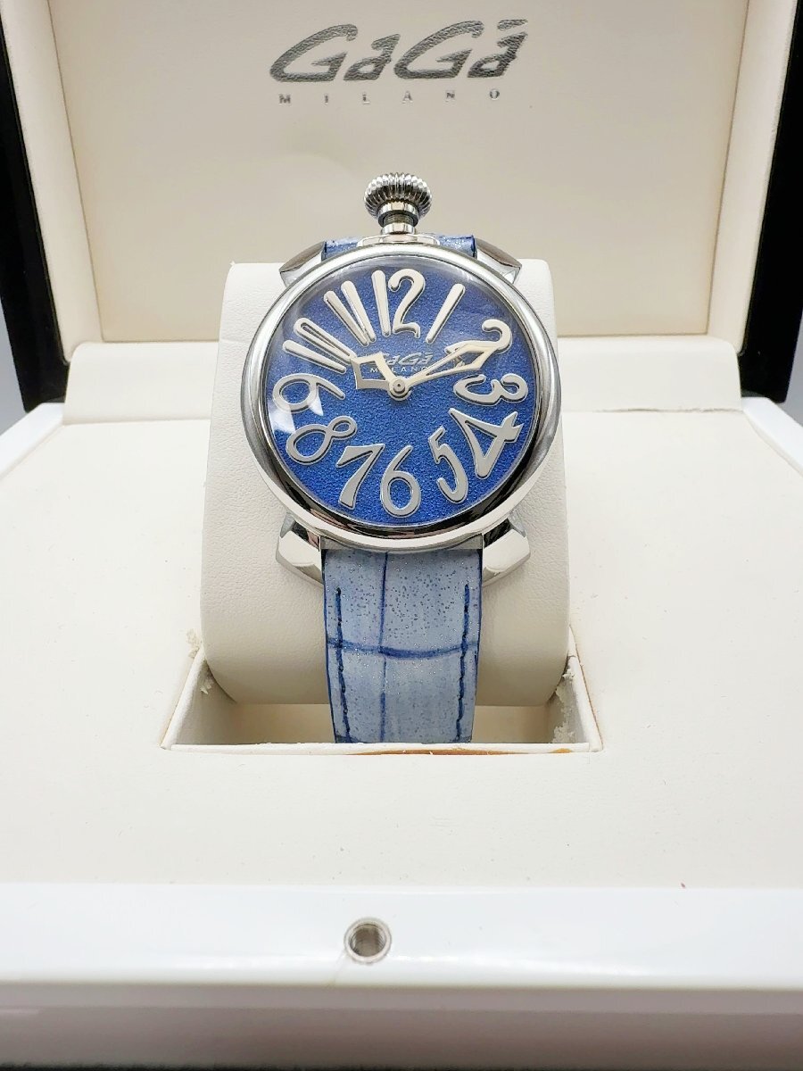 GaGa MILANO ガガミラノ マヌアーレ40 スターダスト クォーツ Ref.5220.01 腕時計 腕周り 約12~16.5cm/mi-A-208-5552-22.0/スタイリング拍卖