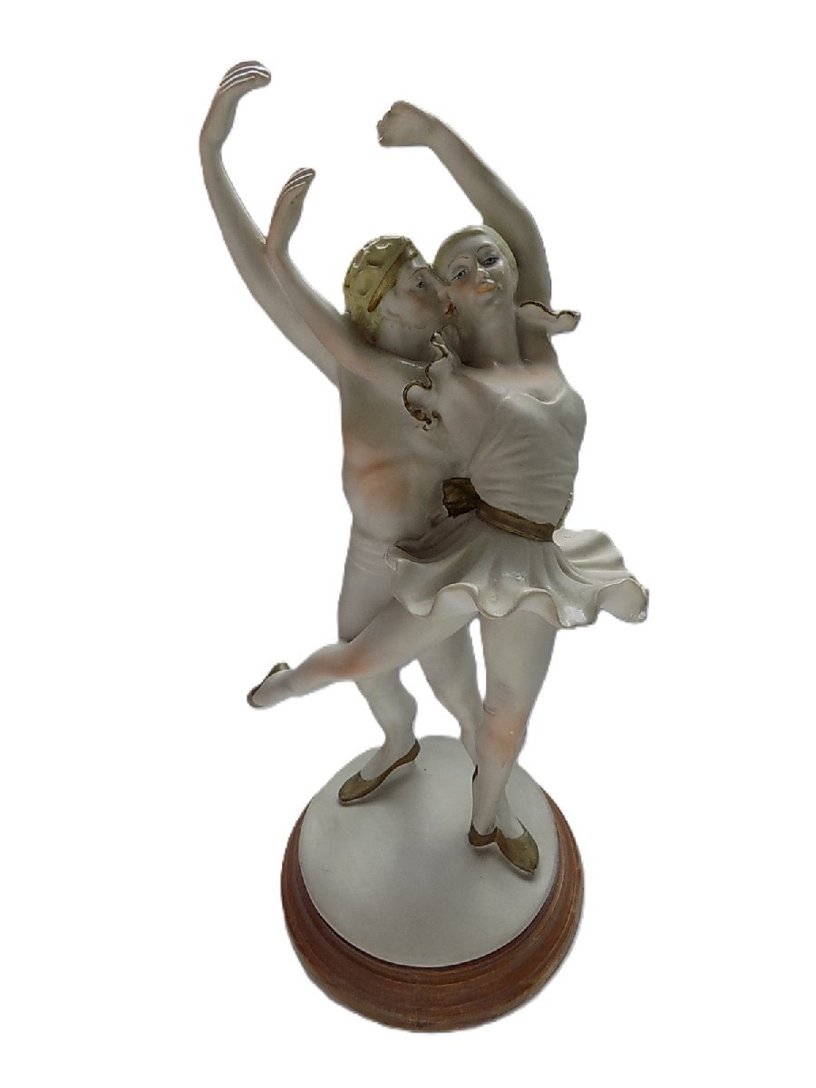 ●クラシックバレエ フィギュア/mo-K-72-5999/踊り/運動/社交ダンス/陶器/オブジェ/可愛い/芸術品/美術品/手作り/ハンドメイド/職人/匠拍卖