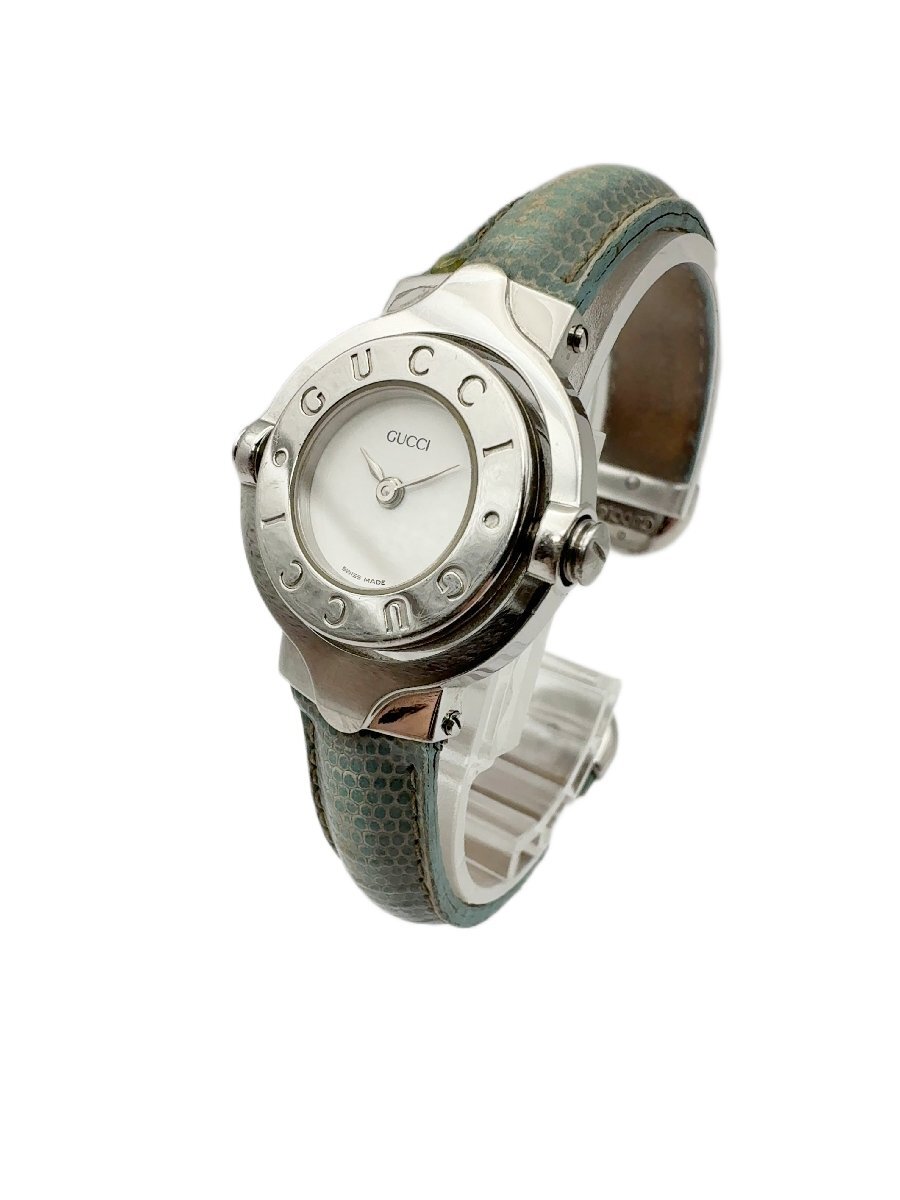 GUCCI グッチ バングルウォッチ GQ6600 シルバー系 クォーツ レディース腕時計 ターンフェイス/mi-A-211-5745-11.67/レア/アクセサリー拍卖