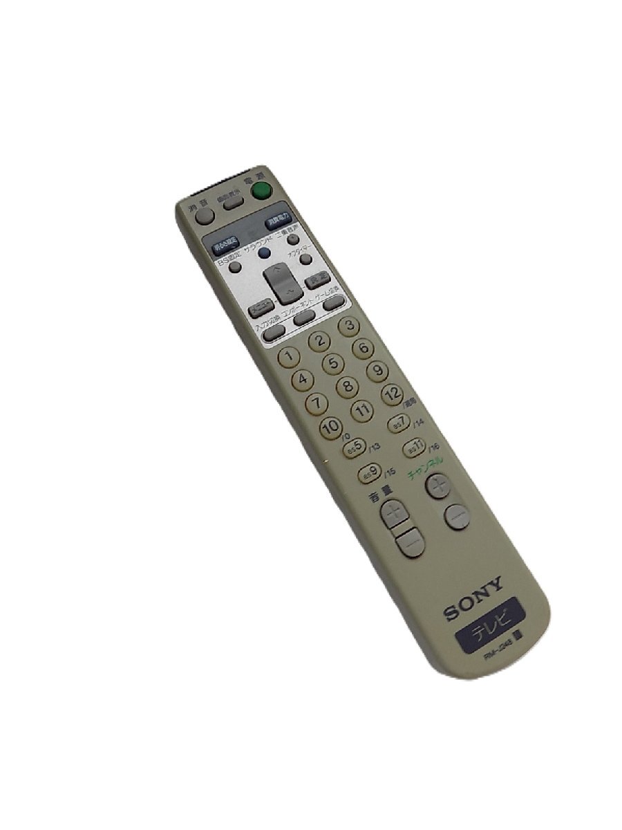 ●一円スタート●SONY テレビリモコン RM-J248/mo-K-70-5973/ソニー/純正/テレビ/TV/リモコン/無線方式/便利/遠隔操作/お茶の間/コタツ拍卖