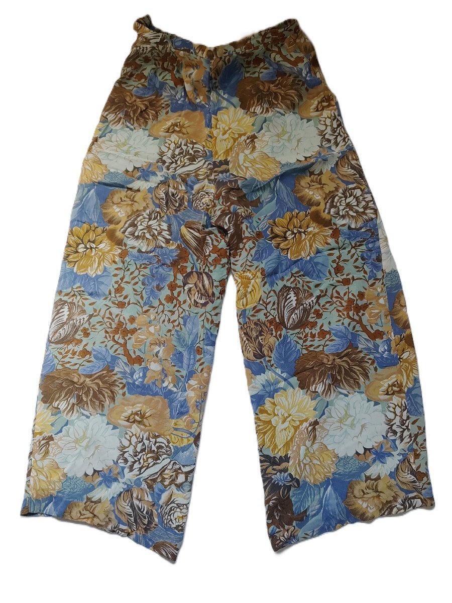 ●KENZO ケンゾー 薄物花柄ガウチョパンツ/mo-A-215-6165-3.3/お洒落/高級/本物/正規品/上質/独自/色彩/モダン/肌触り/フランス/ブランド拍卖