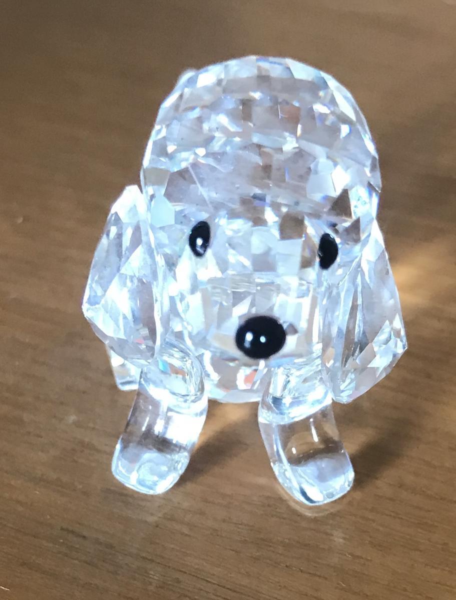 ●【最安値】スワロフスキー クリスタルドッグ SILVER CRYSTAL*mo-A-204-2707-2/安い*きれい*ワンちゃん*可愛い*スワロフスキー*正規品拍卖