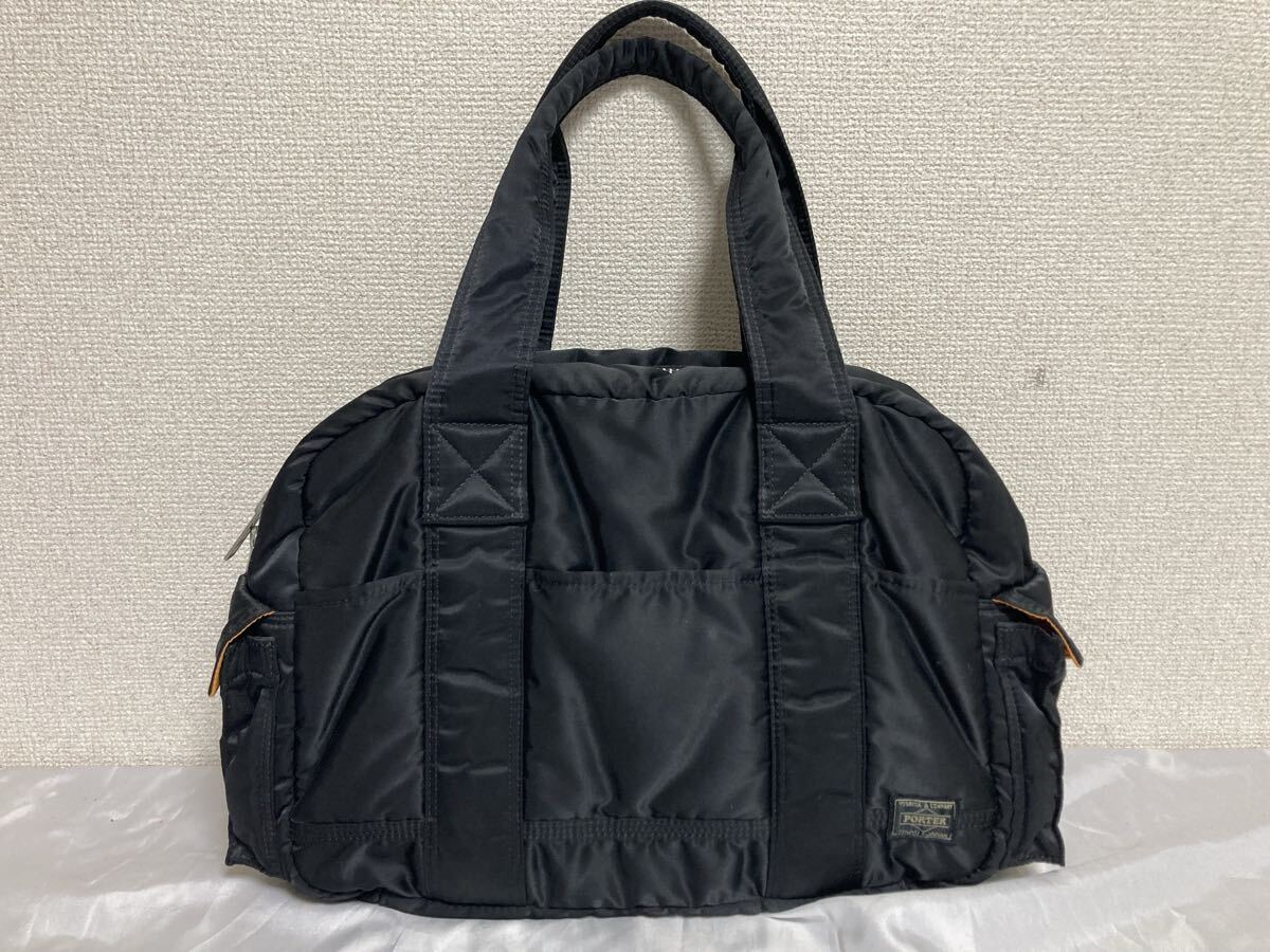 【入手困難/良品】ポーター PORTER タンカー TANKER 吉田カバン 吉田鞄 ボストンバッグ トートバッグ ビジネスバッグ メンズ 肩掛け 黒 1円拍卖