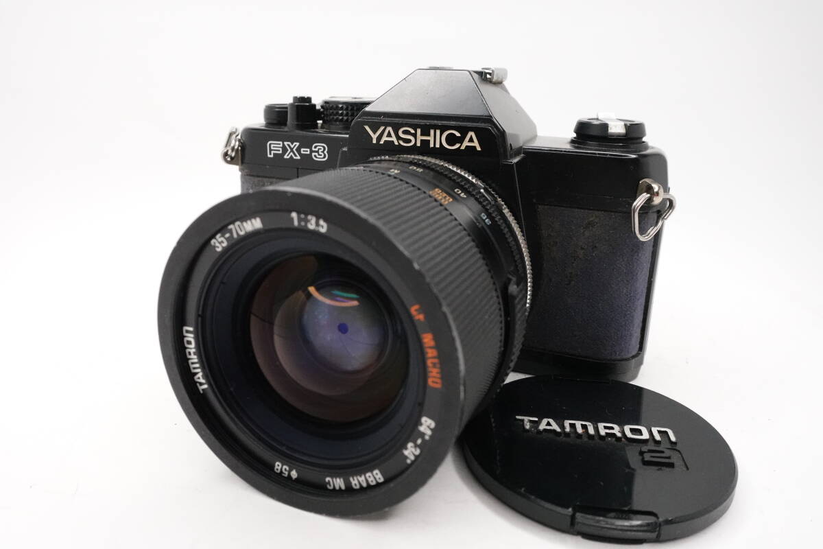 ★訳あり大特価★ ヤシカ YASHICA FX-3 カメラ ボディ TAMRON 35-70MM F3.5 CF MACRO BBAR MC Y/C マウント ADAPTALL2 #2412-14-10-1327拍卖