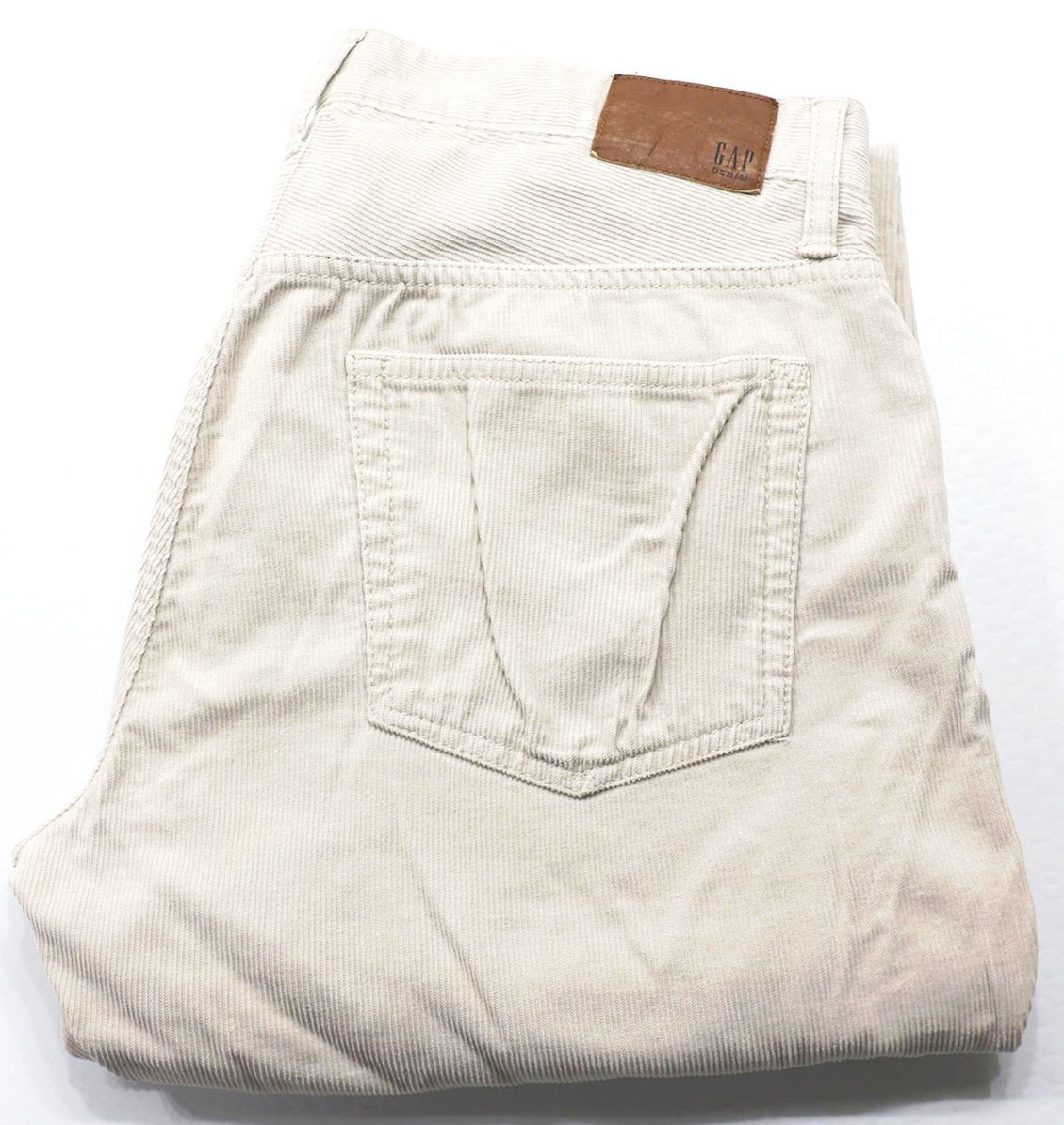 GAP DENIM (ギャップ) SLIM STR CORD / スリムフィット ストレッチ コーデュロイパンツ 美品 ベージュ w30拍卖