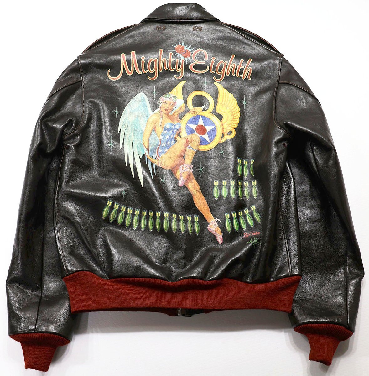 TOYS McCOY (トイズマッコイ) Type A-2 / ROUGH WEAR実名復刻 - MIGHTY EIGHTH - カスタムフライトジャケット TMJ2123 未使用品 size 40拍卖