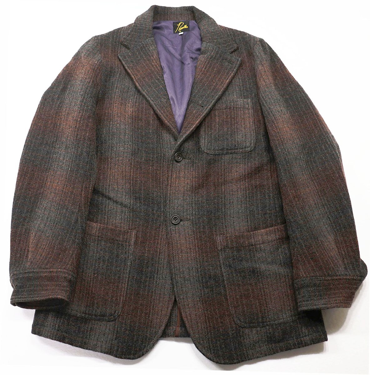 Needles (ニードルス) Wool Tailored Jacket / ウール テーラードジャケット 美品 ブラウン size M / ネペンテス / サックコート拍卖