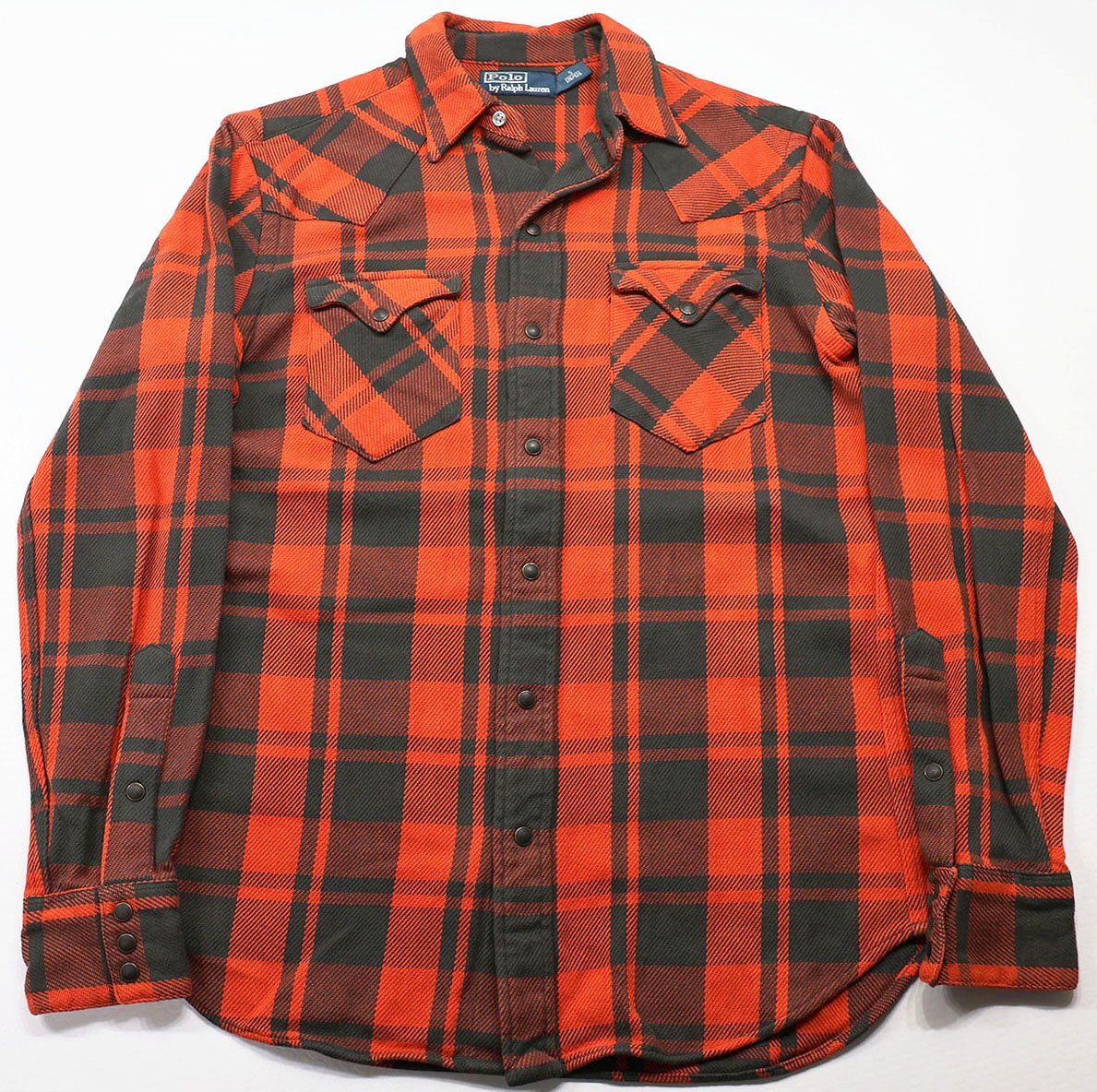 Polo by Ralph Lauren (ポロ ラルフローレン) Heavy Nel Western Shirt / ヘビーネル ウエスタンシャツ 1083753WCLS 極美品 レッド size S拍卖