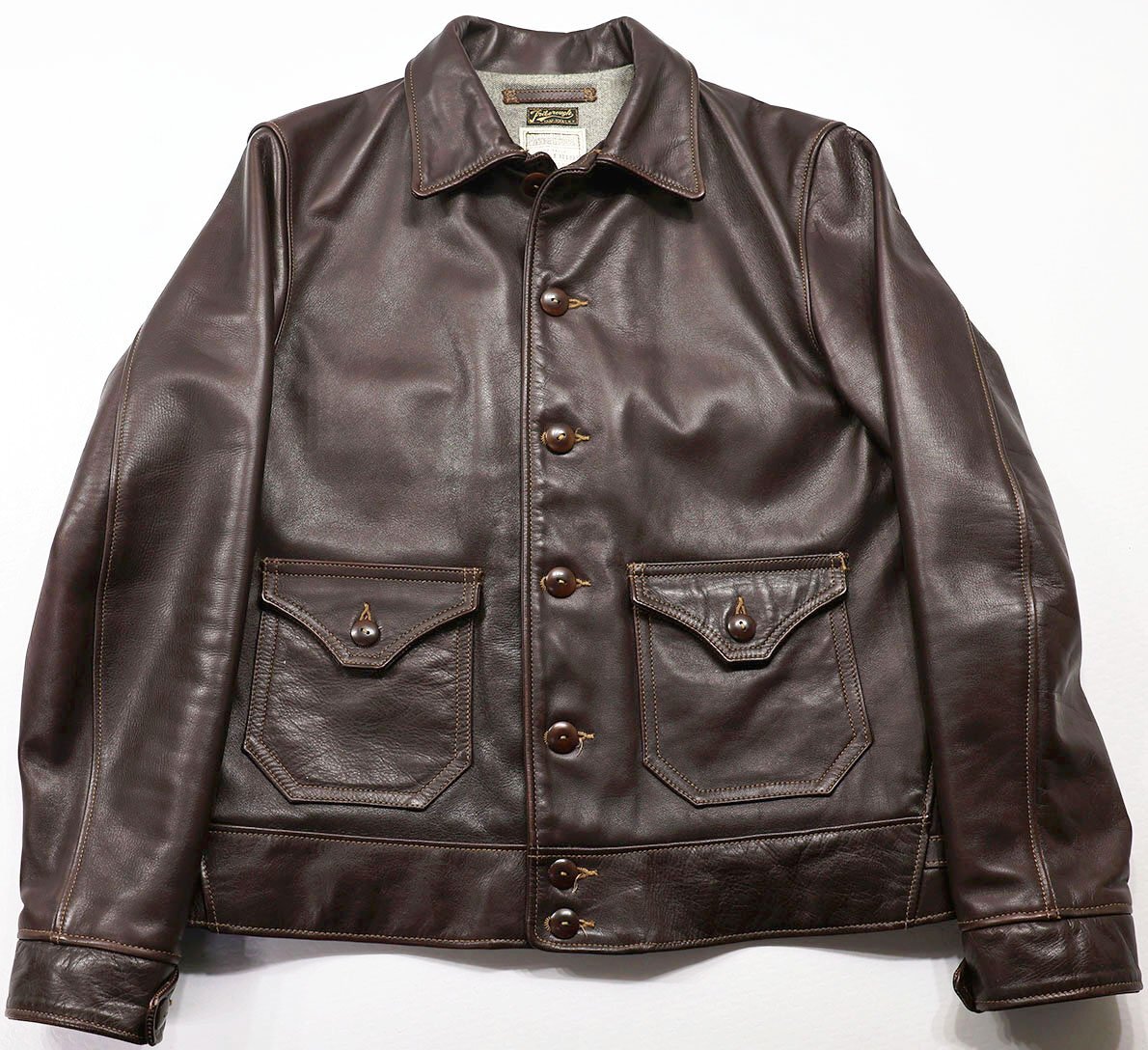 COLIMBO (コリンボ) Pathfinder Leather Jacket / パスファインダー レザージャケット ホースハイド ZO-0112 美品 シールブラウン size 38拍卖
